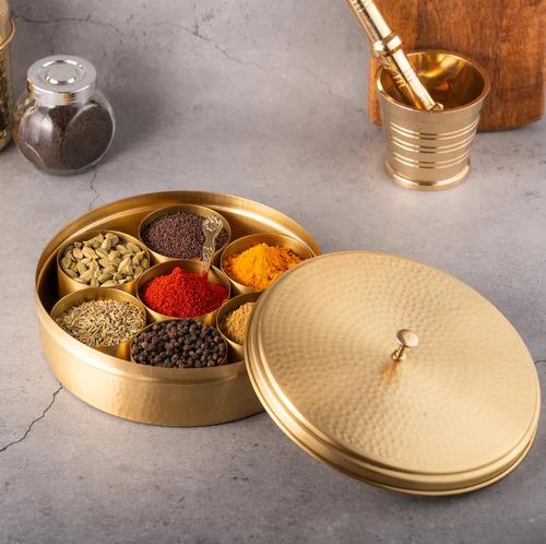 Brass Spice Box Set