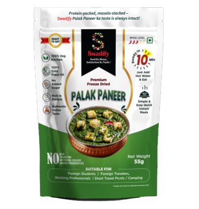 Freeze Dried Food / Paneer Sabzee / Palak Paneer