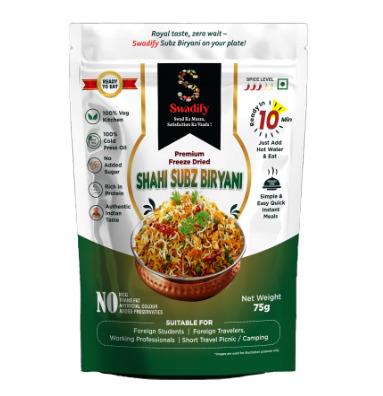 Freeze Dried Food / Rice / Veg Biryani