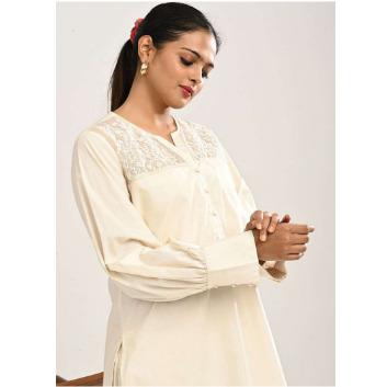 Ivory Cotton Co-ord Set