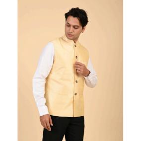 Men's Cream Nehru Jacket