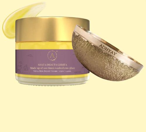 Foot Reflexology Combo : Shata Dhauta Ghrita & Kansa Vatki Foot Massage Bowl