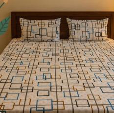 Majestic Cream 200 TC, 100% Printed cotton Bedsheet Double Bed