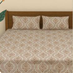 Rajasisthani 200 TC, 100% Printed cotton Bedsheet Double Bed
