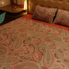 Flora 200 TC, 100% Printed cotton Bedsheet Double Bed