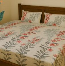 Self design 200 TC, 100% Printed cotton Bedsheet Double Bed