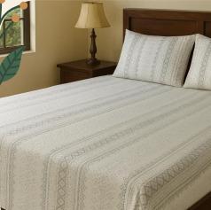 Thread work 200 TC, 100% Printed cotton Bedsheet Double Bed