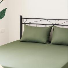 Plain 200 TC, 100% Printed cotton Bedsheet Double Bed