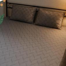 Brown 200 TC, 100% Printed cotton Bedsheet Double Bed