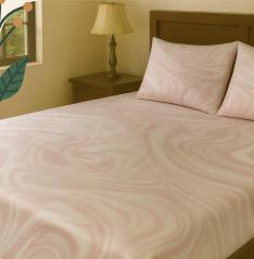 Pink 200 TC, 100% Printed cotton Bedsheet Double Bed