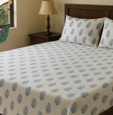 Flora 200 TC, 100% Printed cotton Bedsheet Double Bed