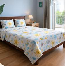 Baby print 200 TC, 100% Printed cotton Bedsheet Double Bed