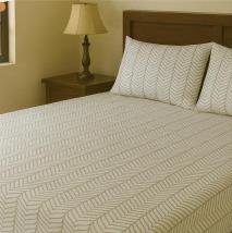 Geometrical 200 TC, 100% Printed cotton Bedsheet Double Bed