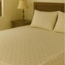 Yellow 200 TC, 100% Printed cotton Bedsheet Double Bed