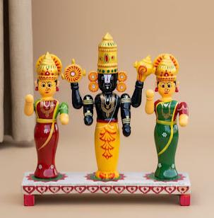 Handmade wooden Jagganath statue