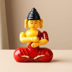 Handmade wooden Buddha statue