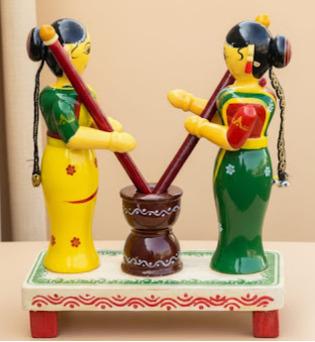 Handmade wooden statue