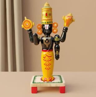 Handmade wooden Jagganath statue