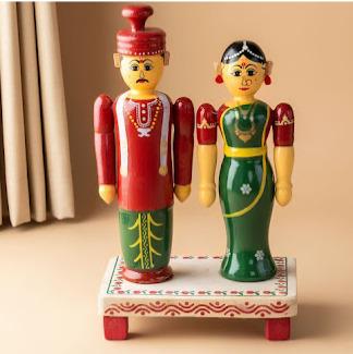 Handmade wooden statue
