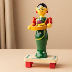 Handmade wooden statue