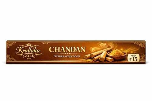 Kridhika Gold Primium Incense Sticks -Chandan 