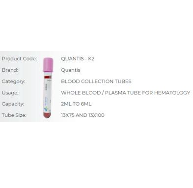 Quantis EDTA tubes