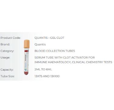 GEL CLOT ACTIVATOR
