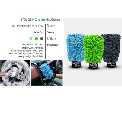 1700 GSM Chenille Mitt/Gloves