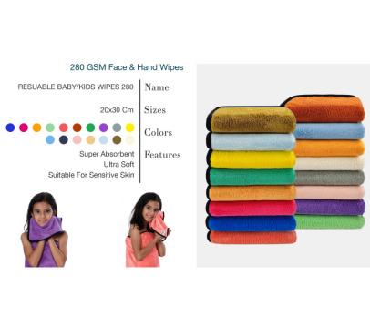 280 GSM Face & Hand Wipes
