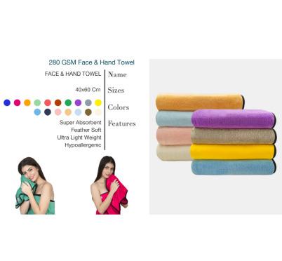 280 GSM Face & Hand Towel