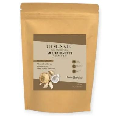 Cheveux Silk Pure Multani Mitti Powder Fuller's Earth Powder Great For Hair, Face, Skin (75 g)