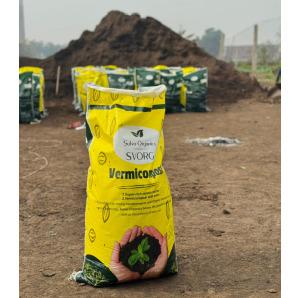 Vermicompost enriched with Microbes like neem, mustard, trichoderma and 11 added nutrients.