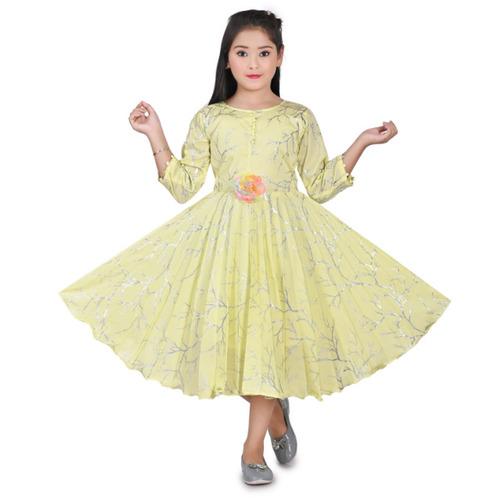 Elegant Yellow Party Wear Dress