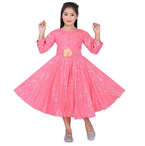 Pink Gradient Flared Dress