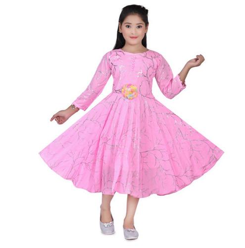 Elegant Pink Party Wear Dress