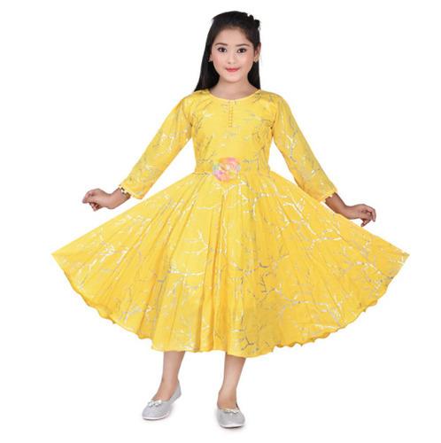 Elegant Yellow Party Wear Dress