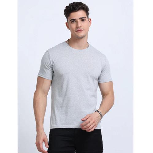 EcoBlend Round Neck Tshirts - Grey Melange