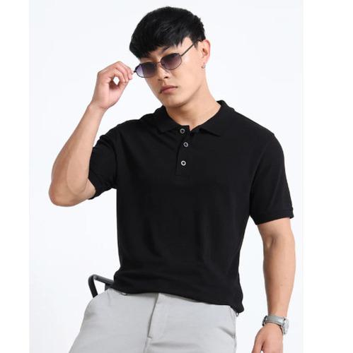 EcoBlend Polo Tshirts - Plain Black
