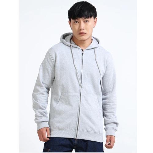 URBANHOOD Premium Hoodies with Zip - Grey Melange