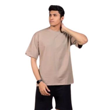 Beige Terry Cotton Oversized T-shirt