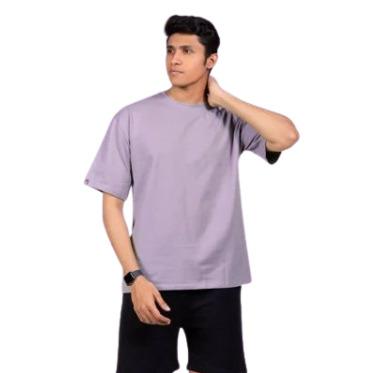 Lavender Terry Cotton Oversized T-shirt