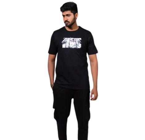 Men Round Neck Cotton T Shirt