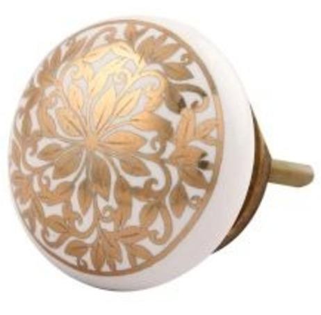 Gold Ceramic Knob