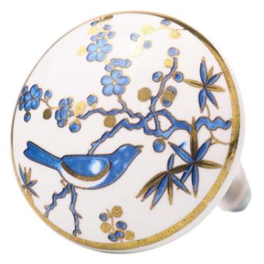 Blue Bird Round Knob
