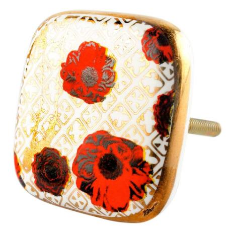 Square Gold Knob