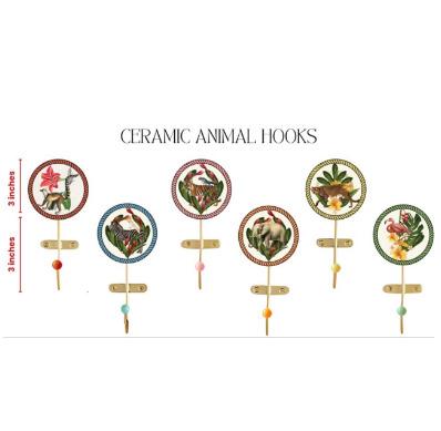 Ceramic Animal Hooks