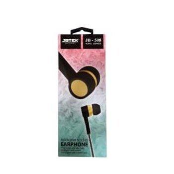 Jbtek JB-508 Wired Earphone Black Mp3