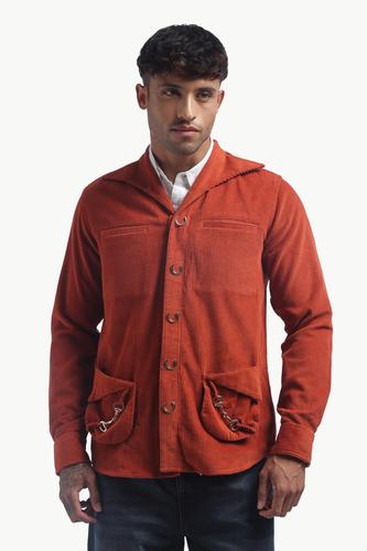 Caramel Corduroy Patch Pocket Jacket 