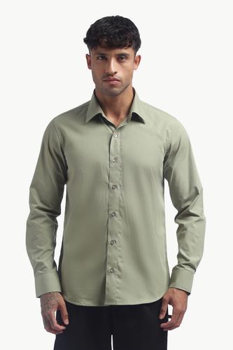 Olive Green Relax Fit Shirt 