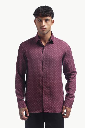 Violet Horse Shoe Print Shirt
